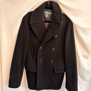 ❌ SOLD ❌ Ralph Lauren Black Pea Coat. Size Small. In Great Condition.